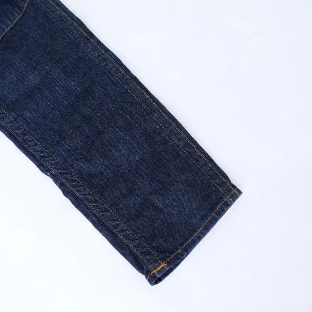 True Religion Y2K Dark Blue Denim Cotton Overalls Relaxed Workwear Preppy M - Picture 7 of 15